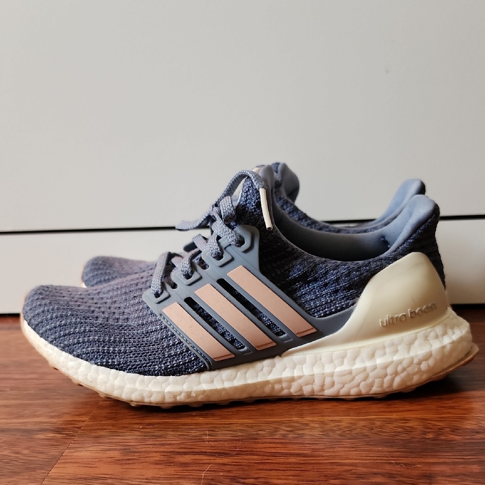 Adidas Ultraboost Navy and Cream Running Shoes